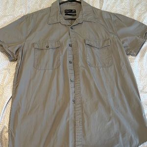 Mens Large Short Sleeve Button Up